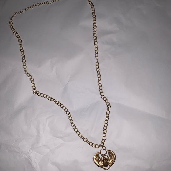 Sacred Scarab Gold Necklace - Picture 5 of 5